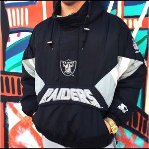 starter pullover jacket raiders